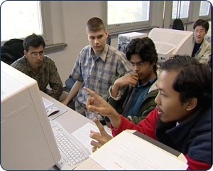 Computational Logic students in the computer lab