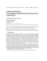 Leftmost Derivations of Propagating Scattered Context Grammars: A New Proof