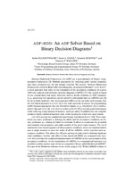 ADF - BDD : An ADF Solver Based on Binary Decision Diagrams