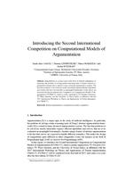 Introducing the Second International Competition on Computational Models of Argumentation