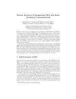 Recent Advances in Integrating OWL and Rules