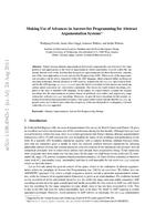 Making Use of Advances in Answer-Set Programming for Abstract Argumentation System