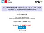 Slides: Incorporating Stage Semantics in the SCC-recursive Schema for Argumentation Semantics