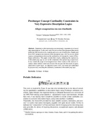Presburger Concept Cardinality Constraints in Very Expressive Description Logics – Allegro sexagenarioso ma non ritardando