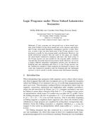Logic Programs under Three-Valued Lukasiewicz Semantics