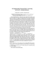 On Implementing Temporal Query Answering in DL-Lite (extended abstract)
