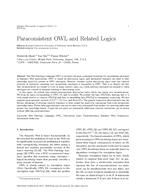 Paraconsistent OWL and Related Logics