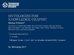 Slides: Ontologies for Knowledge Graphs?