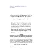 Deciding Unifiability and Computing Local Unifiers in the Description Logic EL without Top Constructor