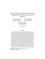 On the complexity of entailment in existential conjunctive first-order logic with atomic negation