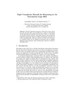 Tight Complexity Bounds for Reasoning in the Description Logic BEL