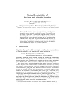 Mutual Irreducibility of Revision and Multiple Revision