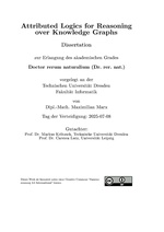 Attributed Logics for Reasoning over Knowledge Graphs