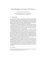 Fuzzy Ontologies over Lattices with T-norms