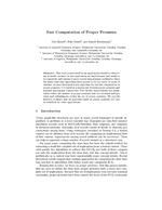 Fast Computation of Proper Premises