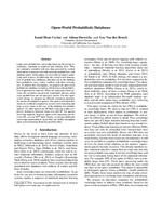 Open-World Probabilistic Databases