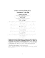 Control of Distributed Systems: Tutorial and Overview