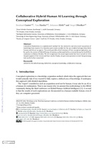 Collaborative Hybrid Human AI Learning through Conceptual Exploration