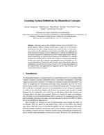 Learning Formal Definitions for Biomedical Concepts