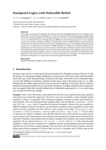 Standpoint Logics with Defeasible Beliefs