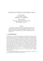 Unification in Modal and Description Logics