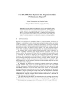 The DIAMOND system for argumentation: Preliminary report