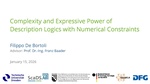 Slides: Complexity and Expressive Power of Description Logics with Numerical Constraints