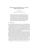 Instantiating Knowledge Bases in Abstract Dialectical Frameworks