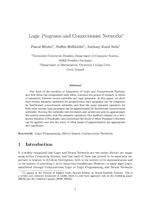 Logic Programs and Connectionist Networks