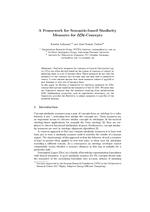 A Framework for Semantic-based Similarity Measures for ELH-Concepts
