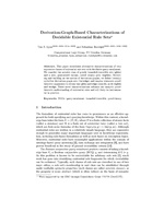 Derivation-Graph-Based Characterizations of Decidable Existential Rule Sets