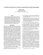 The Relative Expressiveness of Abstract Argumentation and Logic Programming