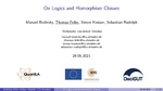 Slides: On Logics and Homomorphism Closure
