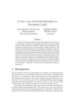 A New n-ary Existential Quantifier in Description Logics