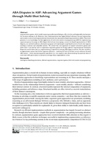 ABA Disputes in ASP: Advancing Argument Games through Multi-Shot Solving