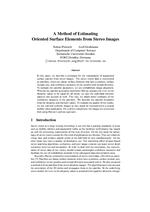 A Method of Estimating Oriented Surface Elements from Stereo Images