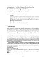 Strategies in Flexible Dispute Derivations for Assumption-Based Argumentation