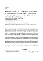Semantic Node-RED for rapid development of interoperable industrial IoT applications