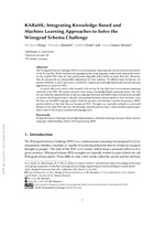 KARaML: Integrating Knowledge-Based and Machine Learning Approaches to Solve the Winograd Schema Challenge