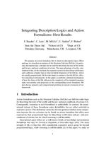 Integrating Description Logics and Action Formalisms: First Results