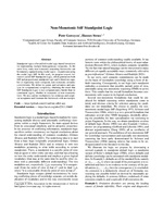 Non-Monotonic S4F Standpoint Logic