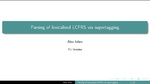 Slides: Parsing of Lexicalised Linear Context-Free Rewriting Systems via Supertagging