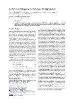 Declarative Debugging for Datalog with Aggregation