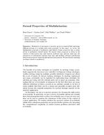 Formal Properties of Modularisation