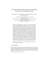 Concrete Domains Meet Expressive Cardinality Restrictions in Description Logics