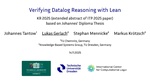 Slides: Verifying Datalog Reasoning with Lean (Extended Abstract)