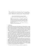 The DIAMOND System for Computing with Abstract Dialectical Frameworks