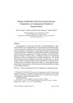 Design and results of the second international competition on computational models of argumentation