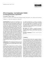 DNA-Computing - ein funktionales Modell im laborpraktischen Experiment