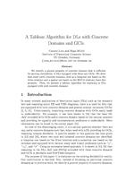 A Tableau Algorithm for DLs with Concrete Domains and GCIs